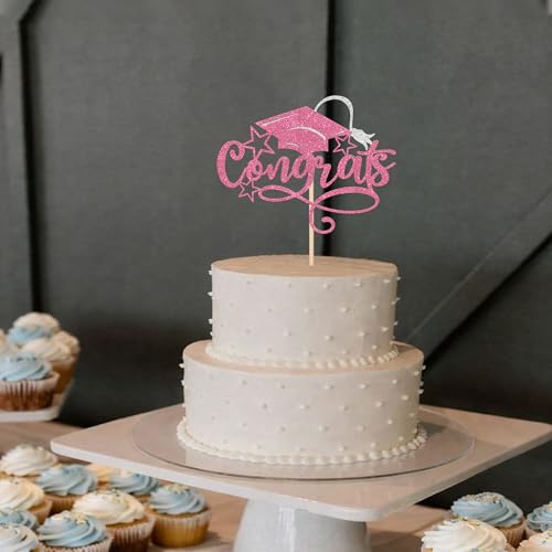 Congrats Grad 2026 Cake Topper | Graduation Party Decorations