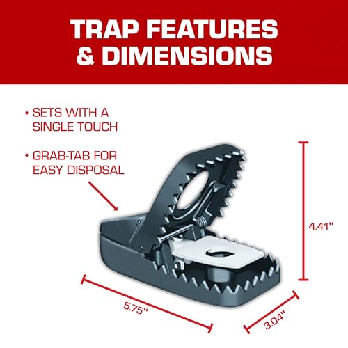 Tomcat Secure-Kill Rat Trap, Powerful Single-Touch Disposable Trap - 1 Pack
