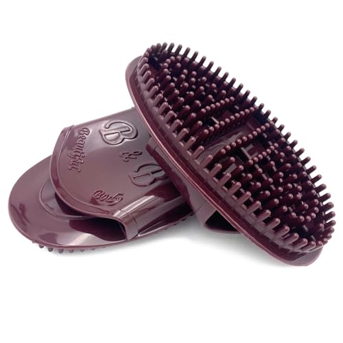 Daureve 2-Piece Meridian Massage Brush Set for Full Body and Scalp Relaxation