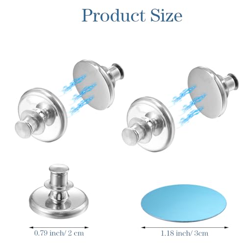 Magnetic Shower Curtain Clips - Leak-Proof, Windproof Bathroom Shower Accessories