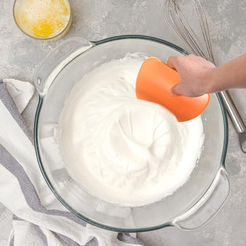 Silicone Bench Scrapers Set - 2PCS Flexible Dough Spatulas for Baking