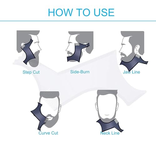 KUJOBUY Beard Shaping Tool and Template for Symmetric Trimming