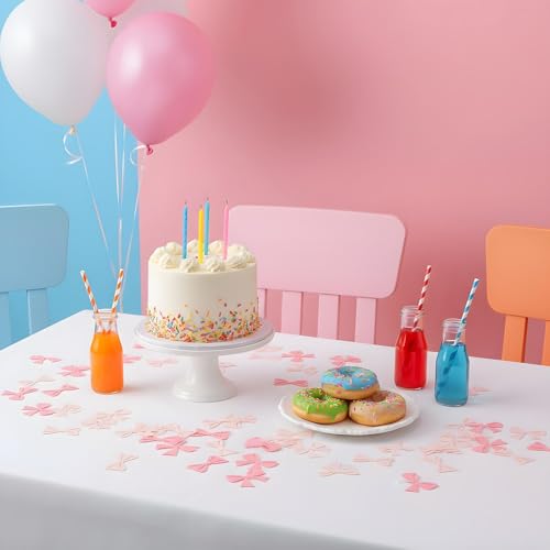 Pink Bow Table Confetti - 100 PCS Coquette Party Decorations