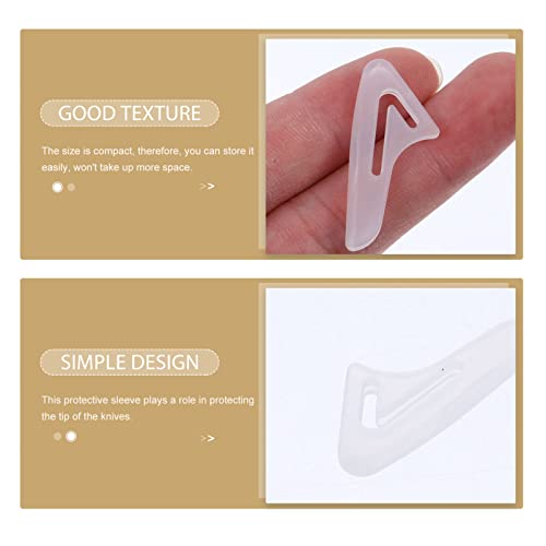 Kichvoe Knife Tip Protector Sleeves - 25 Pack Plastic Covers