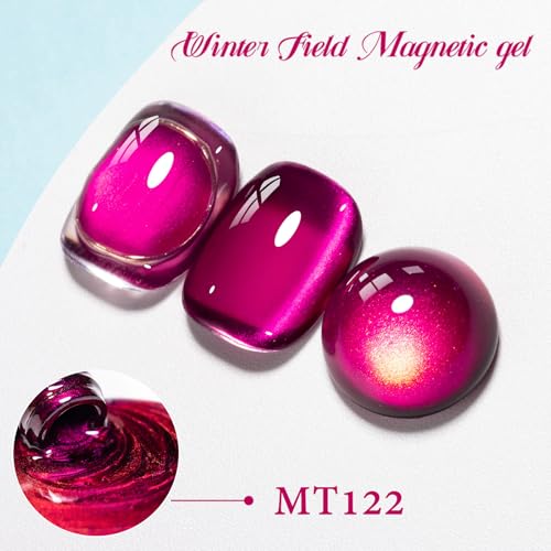 MTSSII Cat Eye Gel Nail Polish Sheer Pink Glass Jelly Magnetic Polish