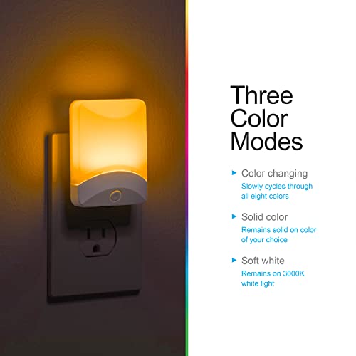 GE Color Changing Night Light with Dusk to Dawn Sensor