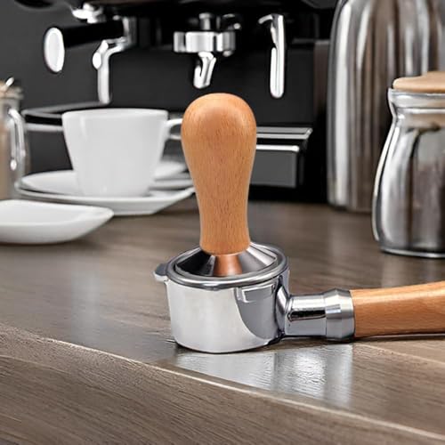 51mm Espresso Tamper with Wooden Handle - Coffee Tamper for Baristas