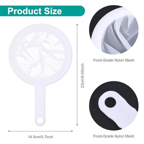 Neyauo 120 Mesh Fine Mesh Strainer - 2 Pcs with Non-Slip Handle