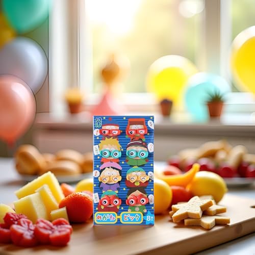 8Pcs Cute Animal Food Picks for Parties & Bento Boxes