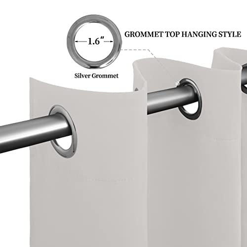 Easy-Going Light Linen Thermal Blackout Curtains, 2 Panels 52x46