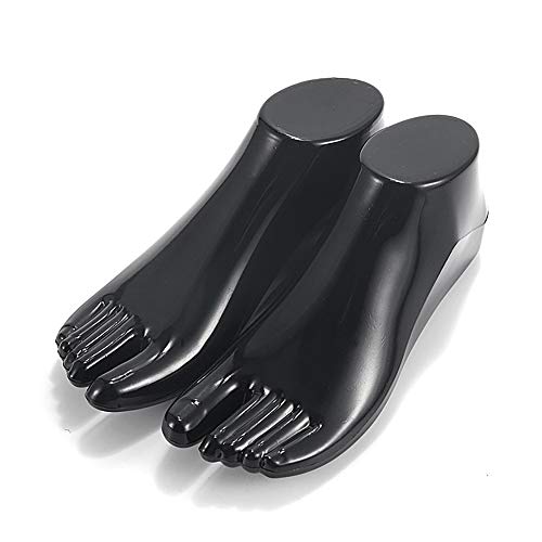 Female Plastic Foot Mannequin Model for Shoe and Sandal Display - Black