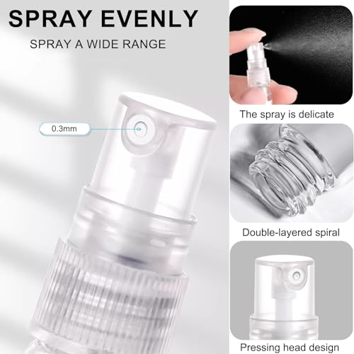 AxiyanX 5ml Glass Perfume Atomizer Spray Bottles 10 Pcs Travel Size