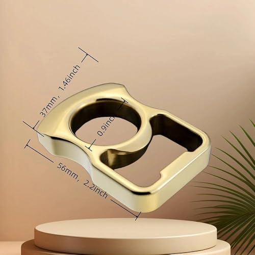 Handcrafted Brass Beer Bottle Opener - Durable Gold Finish Accessory