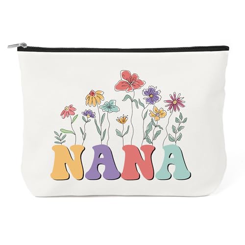 Nana Makeup Bag Travel Cosmetic Pouch for Christmas and Birthday Gifts
