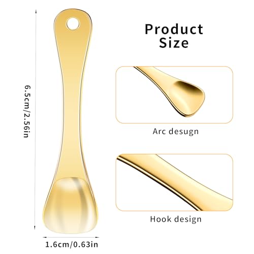 3Pcs Metal Makeup Spatula and Mini Skincare Spoon Set for Cream Mixing