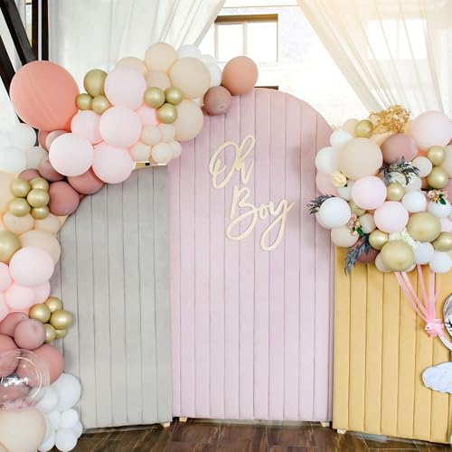 JTRF Oh Boy Wooden Sign for Baby Shower & First Birthday Decor - Natural Wood, Laser-Cut, DIY Paintable Wall Sign