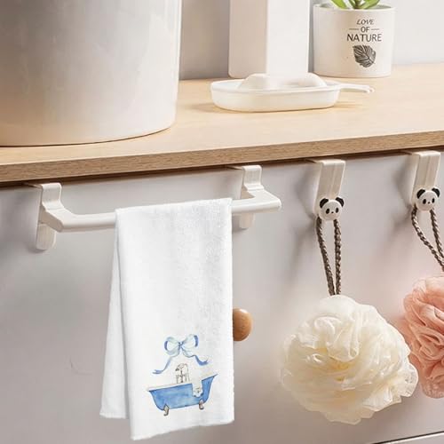 Blue Microfiber Kitchen & Bathroom Towel - 16x24 Inch, Quick-Dry