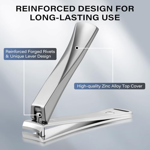 Cut it Ultra-Sharp Nail Clipper with Built-in File and Carbon Steel Blades