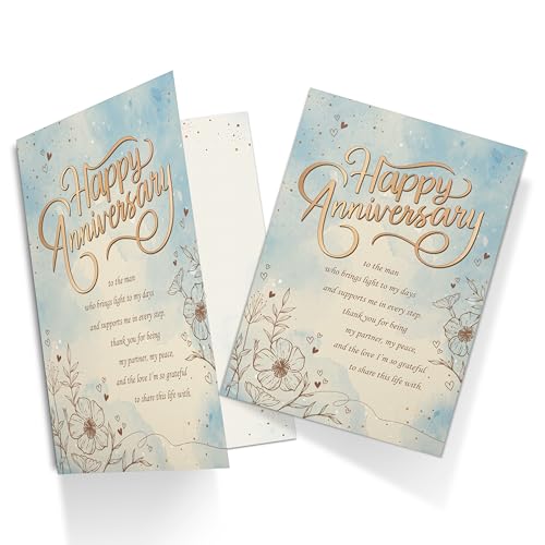 Tukora Husband Anniversary Card - Premium A5 Romantic Greeting Card