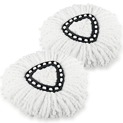 Bulex Spin Mop Refill Replacement Heads - 2 Pack Microfiber