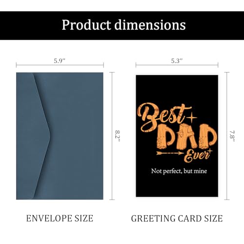 Black Father's Day Card with Wood Design - Best Dad Ever