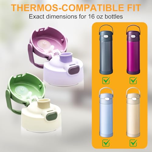 2 Pack Replacement Leak Stopper Compatible with Thermos Funtainer 16 Oz, Bottle Lid Seal Plug Replacement Parts for Vacuum Insulated Bottle