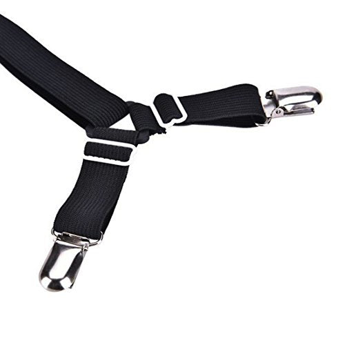 Adjustable Elastic Fitted Sheet Straps - Bed Sheet Fasteners