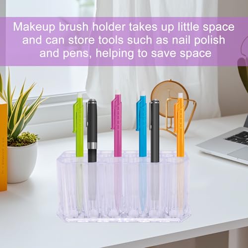 Acrylic Eyeliner & Lip Liner Organizer with 26 Slots - Clear Storage Case