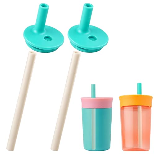 Blue Replacement Bite Valve & Straw Set for Owala Kids 12oz/15oz Bottles