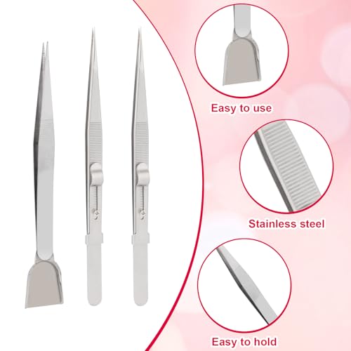 Stainless Steel Cake Decorating Tools Kit - 3 Piece Set for Precision Sprinkles
