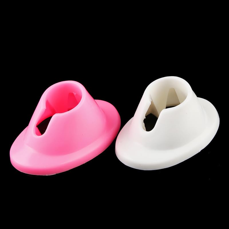 Rosojodg Soft Rubber Nail Polish Bottle Holder Anti-Spill 2Pcs