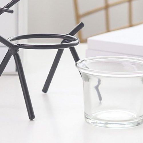 Cabilock Tealight Holder - Elegant Deer Candle Stand for Desktop Decor | Iron Construction