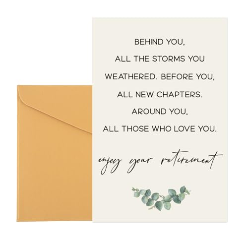 Funny Retirement Card Set with Envelope & Sticker - Penitue