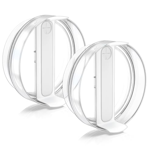 Replacement 40 oz Tumbler Lid for Stanley Quencher - 2 Pack, White