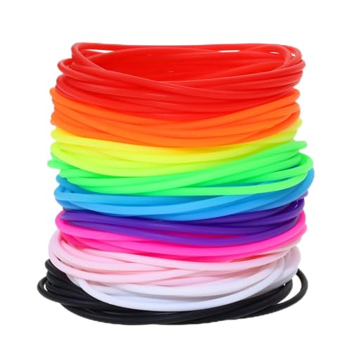 PENTA ANGEL Retro Neon Silicone Jelly Bracelets - 30 Pack