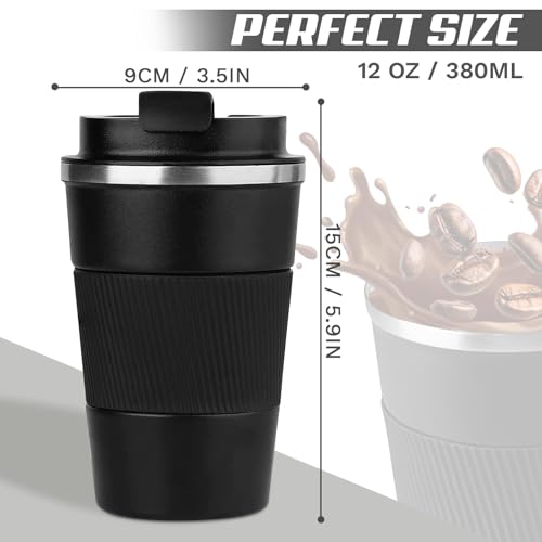 12oz Vacuum Insulated Stainless Steel Travel Coffee Mug - Leak Proof