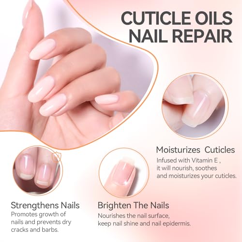 Gelike EC Nail Cuticle Oil with Jojoba and Vitamin E for Damaged Nails
