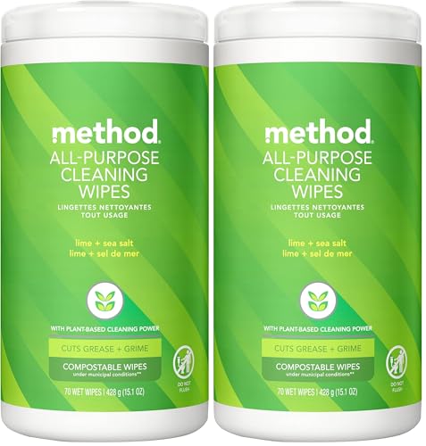 Method All-Purpose Cleaning Wipes - 70 Count (Pack of 2)