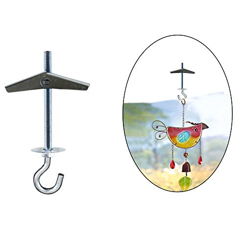 Heavy-Duty Ceiling Hooks - 4 Pack Carbon Steel Toggle Anchors