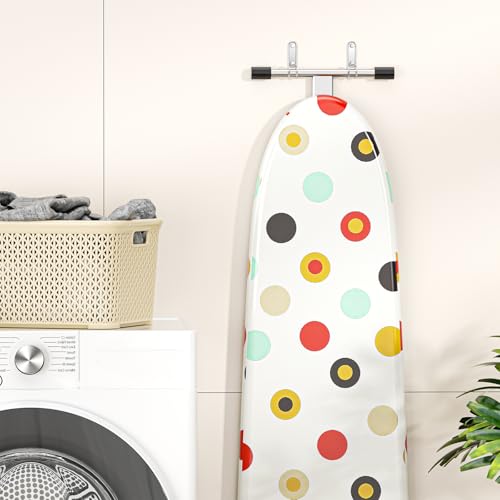 Wall-Mounted Ironing Board Hanger for T/Y Legs - Stainless Steel