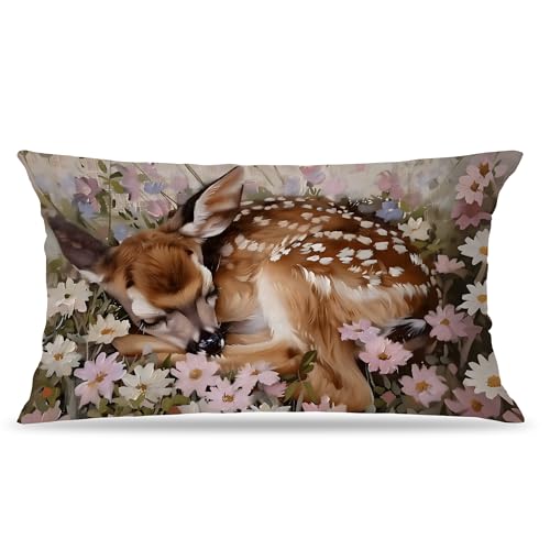 20x12 Spring Floral Pillow Covers - Rustic Farmhouse Decor