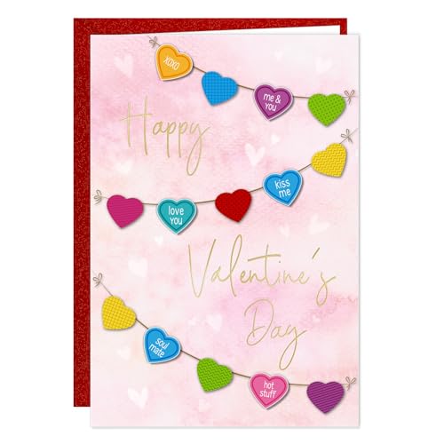 FLYAB 3D Hearts Valentine's Day Card with Envelope - Romantic Gift