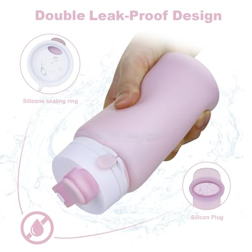 PLTCAT Taro Purple Collapsible Water Bottle - 19oz Silicone Travel Bottle