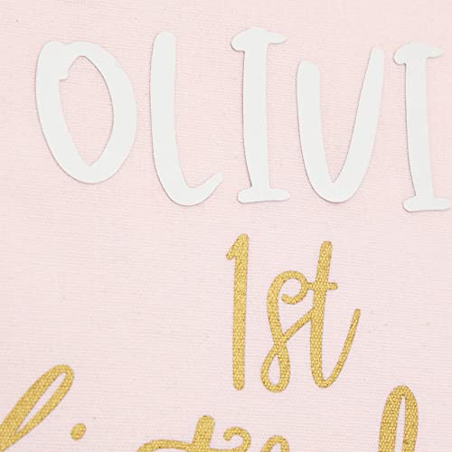 Sparkle and Bash Custom 1st Birthday Canvas Banner - Pink Photo Backdrop