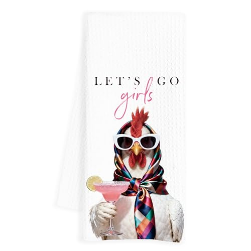 Funny Chicken Kitchen Hand Towel - Soft Microfiber Decor, 16x24 Inch