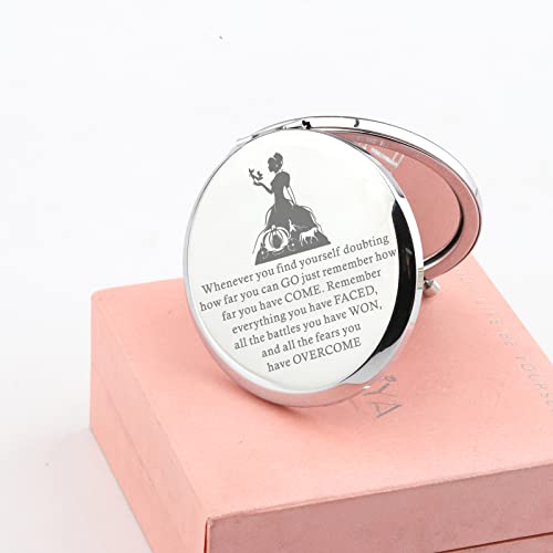 Compact Makeup Mirror - Inspirational Fairy Tale Design, 2.55-Inch