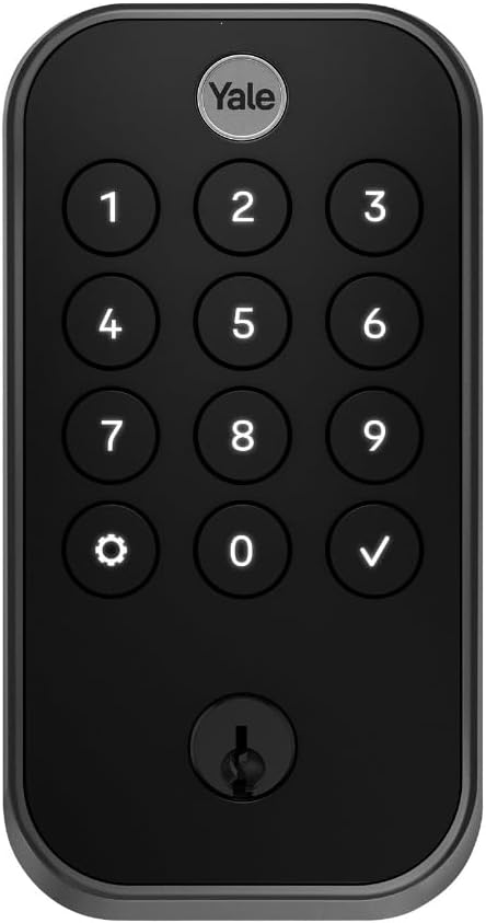 Yale Security Assure Lock 2 - Black Suede Smart Deadbolt with Wi-Fi Keypad & Fingerprint Scanner | YRD410-F-WF1-BSP