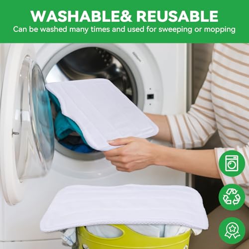 Shark Steam Mop Pads Replacement - Washable Microfiber 5-Pack