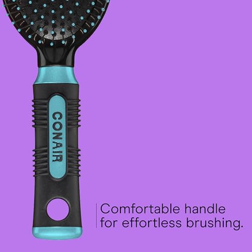 Conair Metal Bristle Cushion Hair Brush for Detangling and Styling