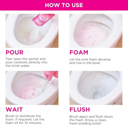 Stardrops The Pink Stuff Miracle Foaming Toilet Cleaner, 7oz (Pack of 3)